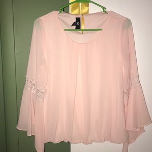 light pink blouse